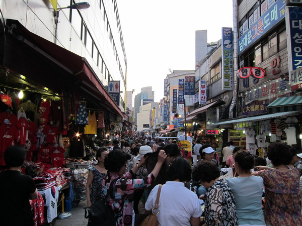 韓国の有名な市場