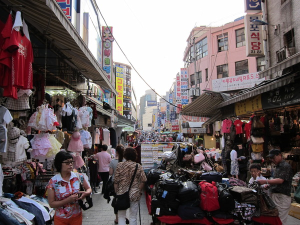 韓国の有名な市場